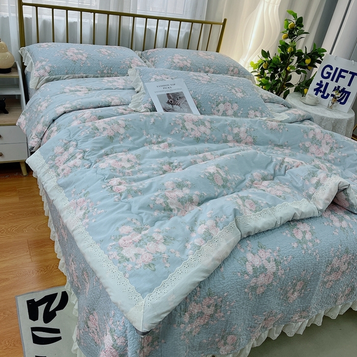 91家纺网 家纺一手货源 找家纺 暖居 2024新款春秋被床盖四件套 苏里南