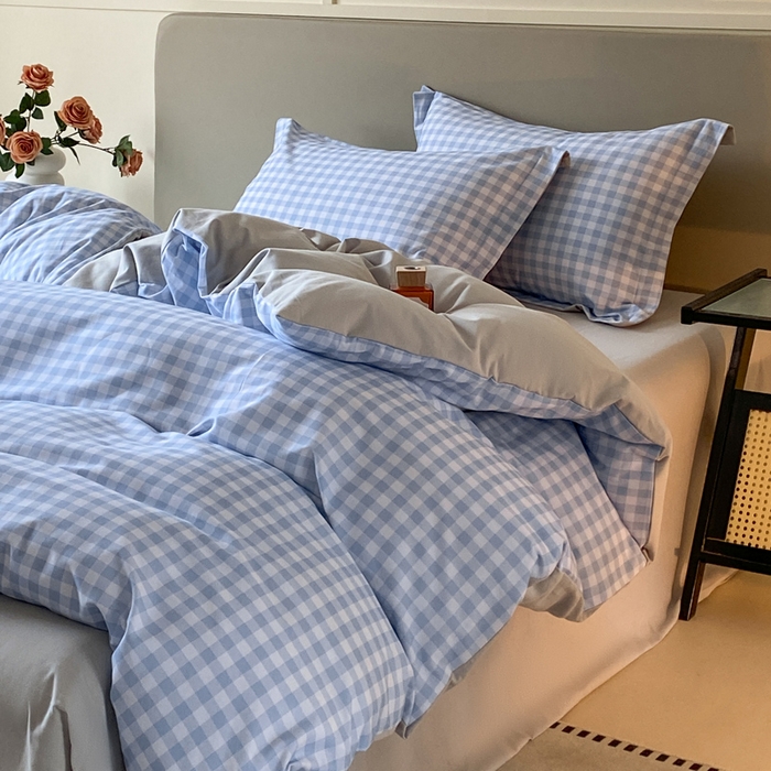 91家纺网 家纺一手货源 找家纺 涵宸家纺 2024新款亲肤全棉磨毛印花四件套--芬兰系列 简兮兰