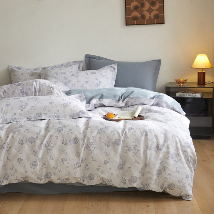 91家纺网 家纺一手货源 找家纺 涵宸家纺 2024新款亲肤全棉磨毛印花四件套--芬兰系列 生如夏花