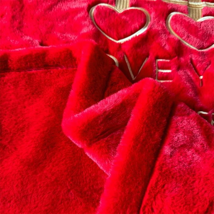 91家纺网 家纺一手货源 找家纺 （总）2024新款仿皮草兔绒精品绣花毛毯毯子 毛毛毯毯子 婚庆毛毯毯子