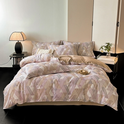 91家纺网 家纺一手货源 找家纺 （总）涵宸家纺 2024新款亲肤全棉磨毛印花四件套--芬兰系列