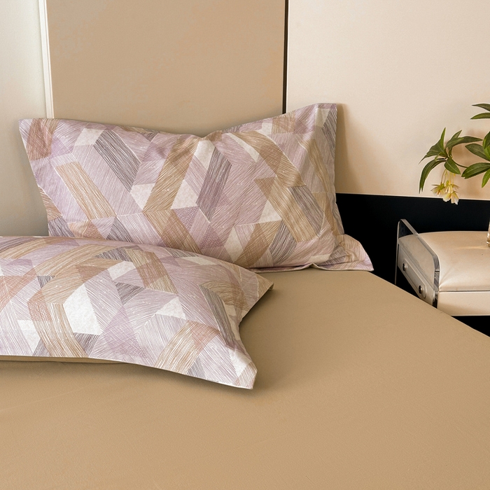 91家纺网 家纺一手货源 找家纺 涵宸家纺 2024新款亲肤全棉磨毛印花四件套--芬兰系列 圣托里尼