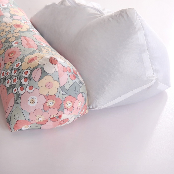 91家纺网 家纺一手货源 找家纺 （总）明星枕业全棉荞麦枕颈椎三角枕成人花草枕荞麦壳+10%薰衣草枕芯