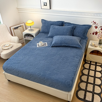 91家纺网 家纺一手货源 找家纺 （总）绒多多 2025新款直播电商爆款纯色牛奶绒床笠