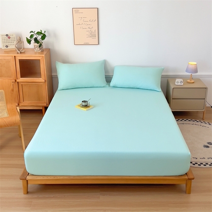 91家纺网 家纺一手货源 找家纺 （总）多品 2024新款水洗棉皱皱纱单品床笠