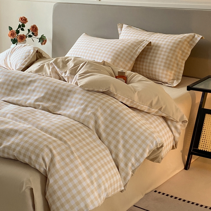 91家纺网 家纺一手货源 找家纺 涵宸家纺 2024新款亲肤全棉磨毛印花四件套--芬兰系列 简兮米