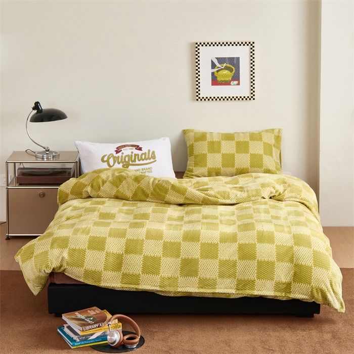 91家纺网 家纺一手货源 找家纺 呗旺鹿 2024新款小红书爆款牛奶绒印花四件套 追梦