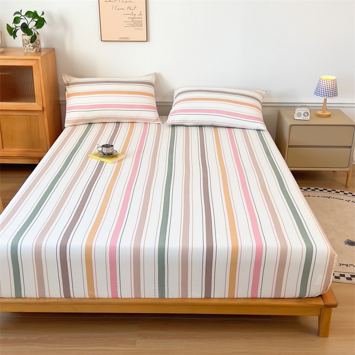 91家纺网 家纺一手货源 找家纺 多品 2024新款水洗棉皱皱纱单品床笠 可可西里