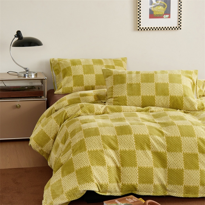 91家纺网 家纺一手货源 找家纺 呗旺鹿 2024新款小红书爆款牛奶绒印花四件套 追梦