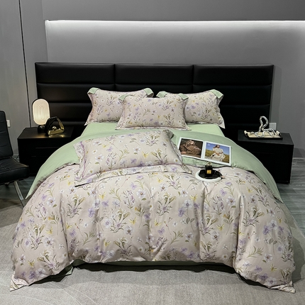 91家纺网 家纺一手货源 找家纺 （总）2024新款A类全棉磨毛数码印花系列四件套