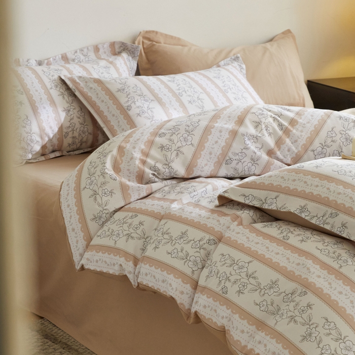 91家纺网 家纺一手货源 找家纺 涵宸家纺 2024新款亲肤全棉磨毛印花四件套--芬兰系列 1春晴