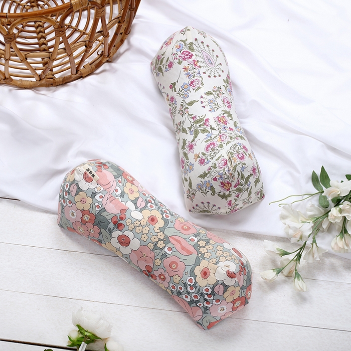 91家纺网 家纺一手货源 找家纺 （总）明星枕业全棉荞麦枕颈椎三角枕成人花草枕荞麦壳+10%薰衣草枕芯