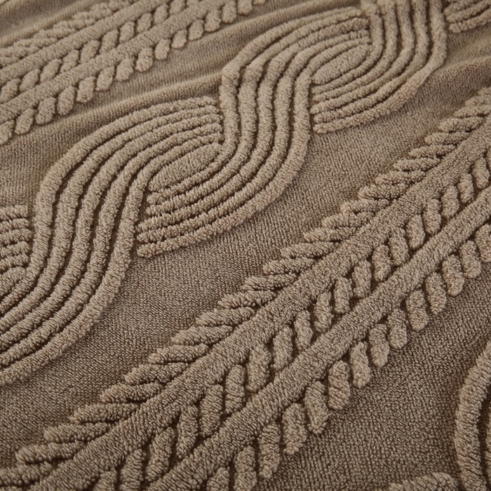 91家纺网 家纺一手货源 找家纺 巴木赫 2024新款8字配色双层羊羔绒毛毯 深棕