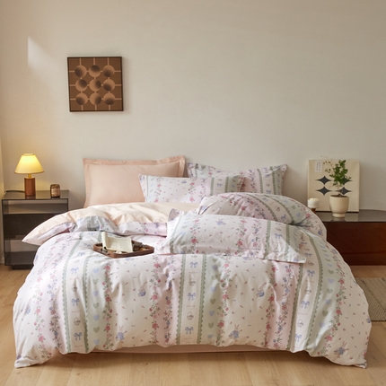 91家纺网 家纺一手货源 找家纺 （总）涵宸家纺 2024新款亲肤全棉磨毛印花四件套--芬兰系列