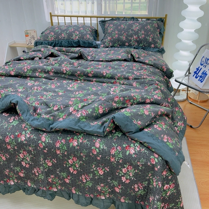 91家纺网 家纺一手货源 找家纺 暖居 2024新款春秋被床盖四件套 中国美