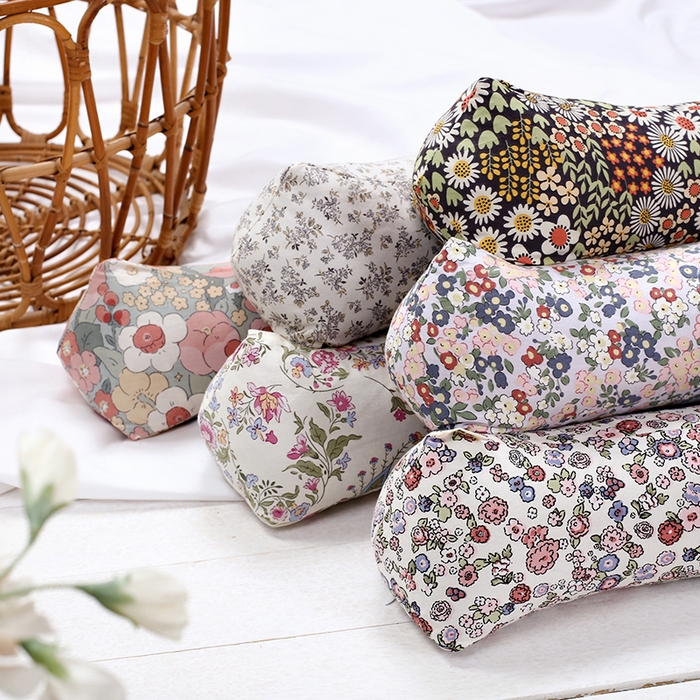 91家纺网 家纺一手货源 找家纺 （总）明星枕业全棉荞麦枕颈椎三角枕成人花草枕荞麦壳+10%薰衣草枕芯