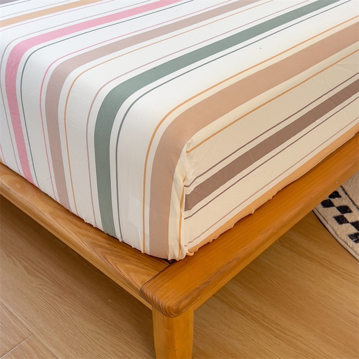 91家纺网 家纺一手货源 找家纺 多品 2024新款水洗棉皱皱纱单品床笠 可可西里