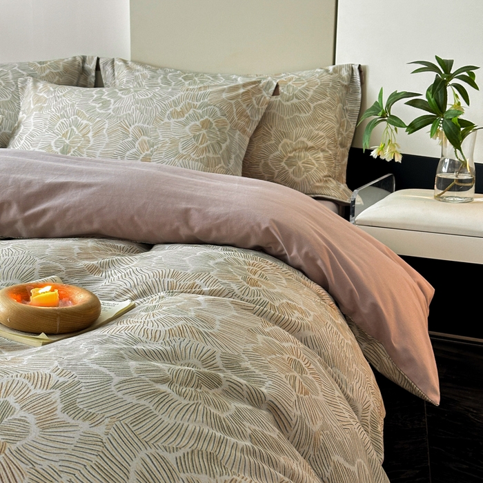 91家纺网 家纺一手货源 找家纺 涵宸家纺 2024新款亲肤全棉磨毛印花四件套--芬兰系列 繁花