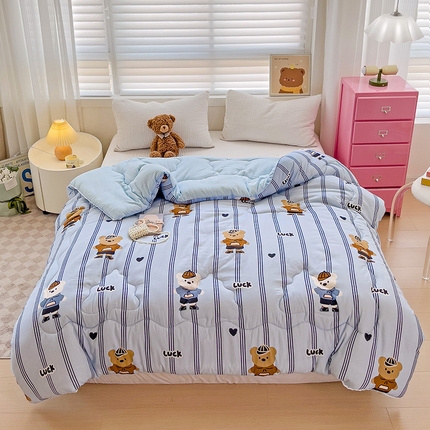 91家纺网 家纺一手货源 找家纺 （总）2024新款A类水洗棉印花超柔保暖冬被