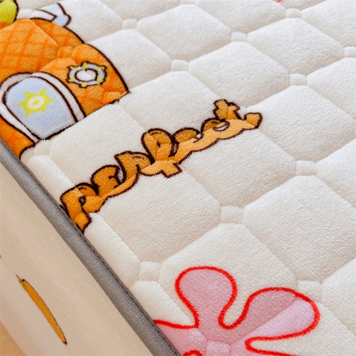 91家纺网 家纺一手货源 找家纺 迪梦思 2024新款正版授权卡通牛奶绒床垫床护垫 学生床垫床笠 海绵乐园-床笠款