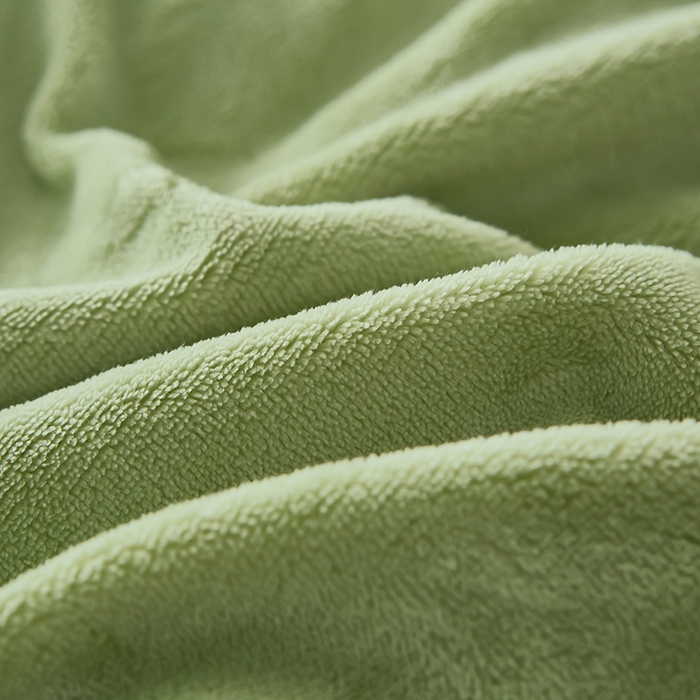 91家纺网 家纺一手货源 找家纺 绣女坊 2024新款韩版花边绣花牛奶绒四件套 草绿色