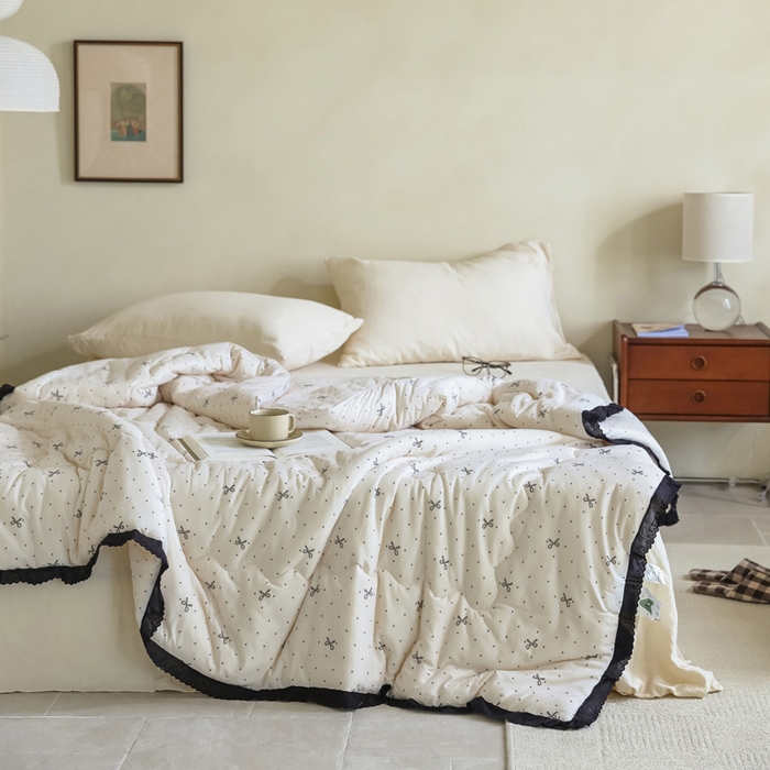 91家纺网 家纺一手货源 找家纺 （总）U被家纺 2025新款法式针织棉四季被