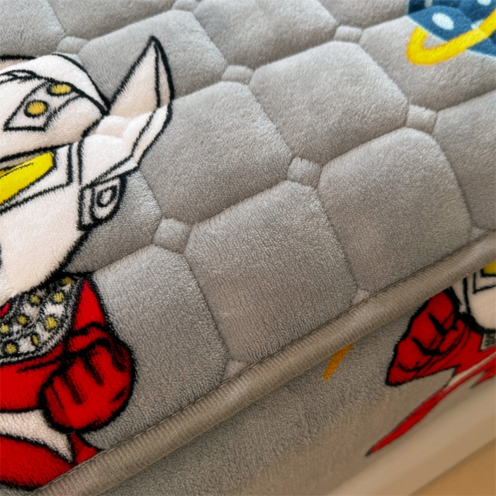 91家纺网 家纺一手货源 找家纺 迪梦思 2024新款正版授权卡通牛奶绒床垫床护垫 学生床垫床笠 奥特曼战士-床笠款