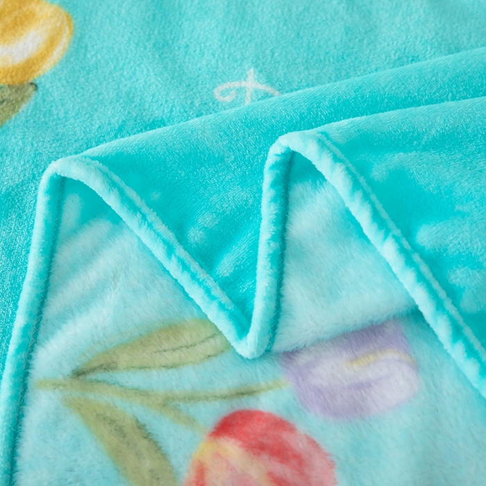 91家纺网 家纺一手货源 找家纺 侨鑫 2024新款法兰绒毛毯 郁金香