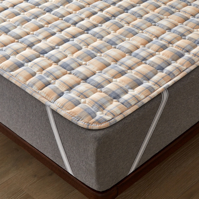 91家纺网 家纺一手货源 找家纺 祁恋婷 2024新款全棉水洗棉棉花床护垫 洛林