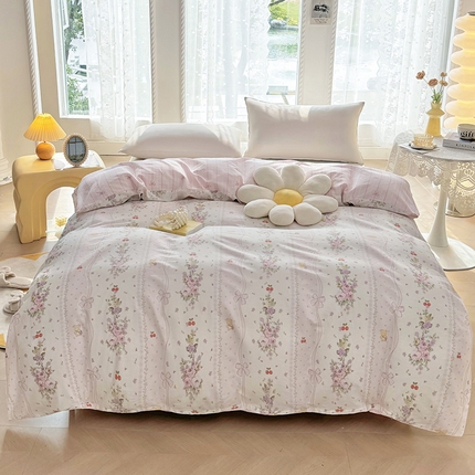 91家纺网 家纺一手货源 找家纺 （总）珂博家纺 2024新款轻柔感全棉印花单全棉被套