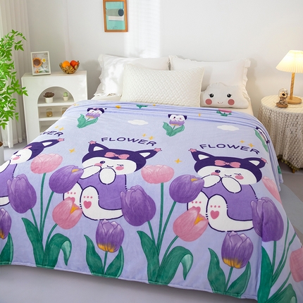 侨鑫 2024新款法兰绒毛毯 兔芳华