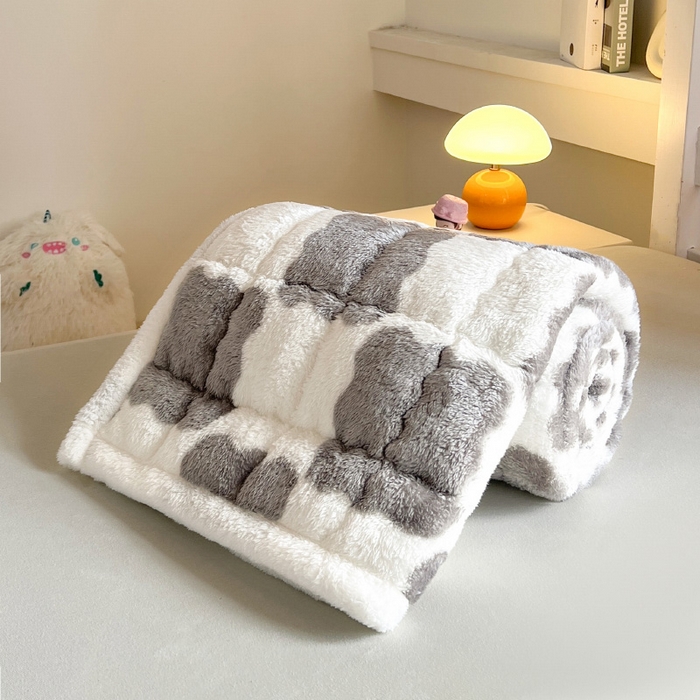 91家纺网 家纺一手货源 找家纺 （总）眠势力 2025新款北极绒学生床垫加绒床褥子秋冬保暖夹棉床护垫