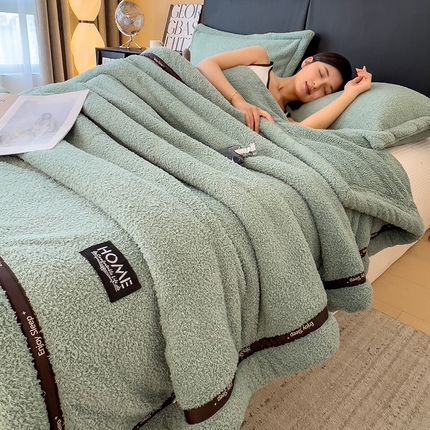 91家纺网 家纺一手货源 找家纺 （总）慕木家纺 2025新款纯色A类轻奢半边绒多功能毛毯直播爆款（可供跨境外贸抽空爆款首选）