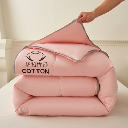 91家纺网 家纺一手货源 找家纺 兴邦家纺 2026新款被子冬被子母被子母被 粉玉色