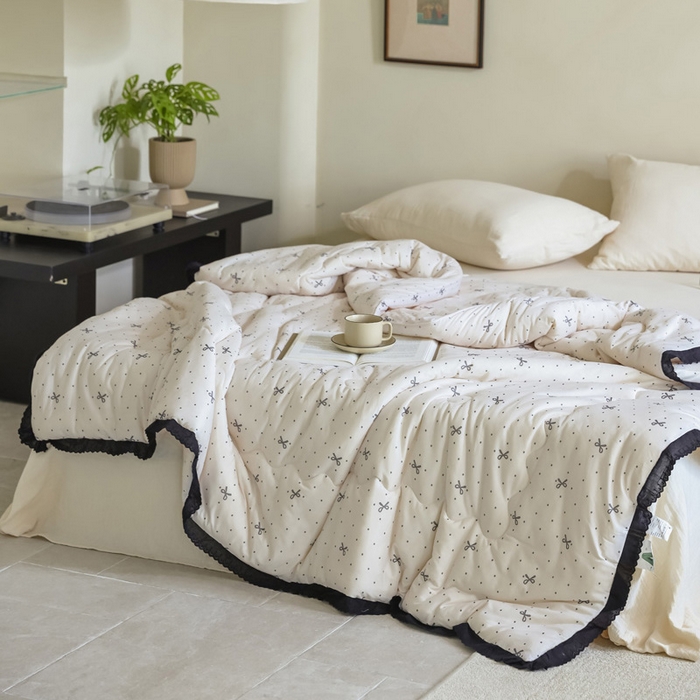 91家纺网 家纺一手货源 找家纺 （总）U被家纺 2025新款法式针织棉四季被