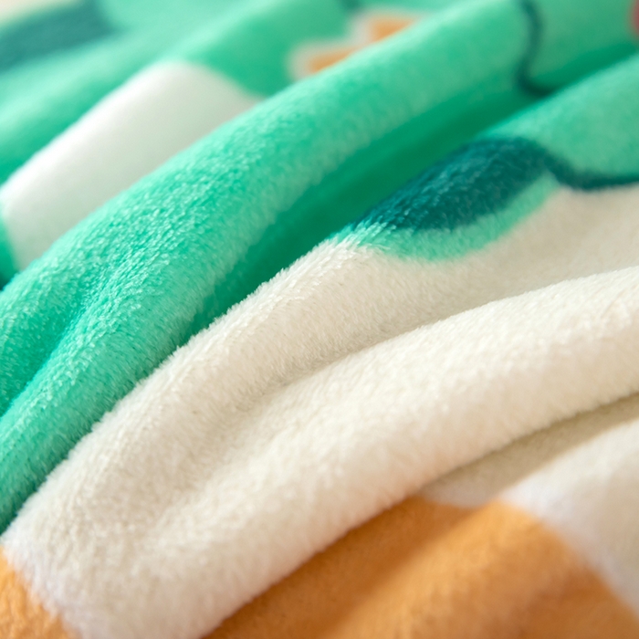 91家纺网 家纺一手货源 找家纺 侨鑫 2024新款法兰绒毛毯 小恐龙