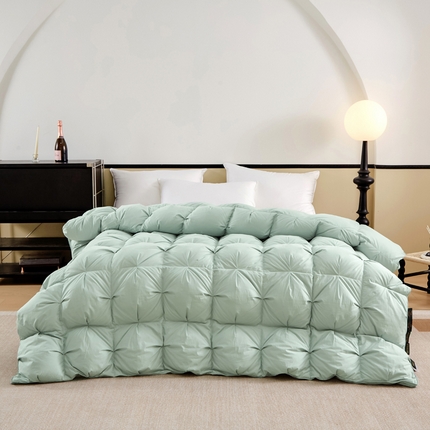 91家纺网 家纺一手货源 找家纺 （总）晋瑞 红顶鹅绒馆 新款糯感柔无边鹅绒被