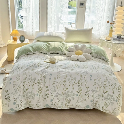 91家纺网 家纺一手货源 找家纺 （总）珂博家纺 2024新款轻柔感全棉印花单全棉被套