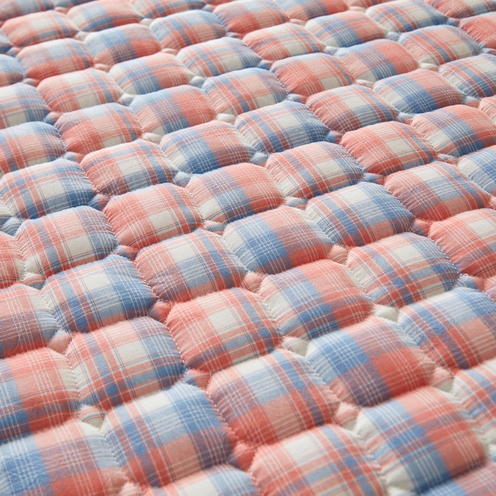 91家纺网 家纺一手货源 找家纺 祁恋婷 2024新款全棉水洗棉棉花床护垫 冰淇淋