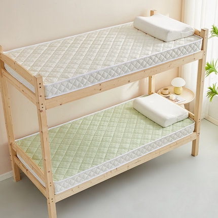 祁恋婷 2024新款乳胶椰棕学生床垫【床垫遮盖物】 乳胶椰棕奶油白