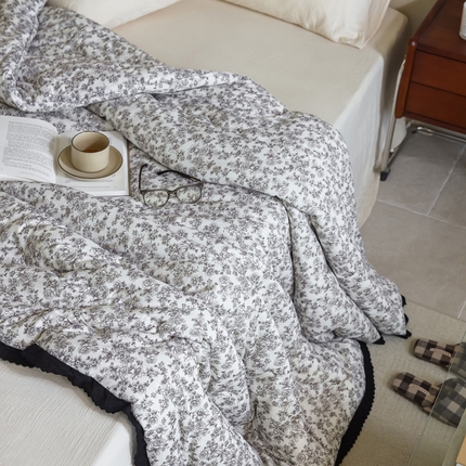 91家纺网 家纺一手货源 找家纺 （总）U被家纺 2025新款法式针织棉四季被