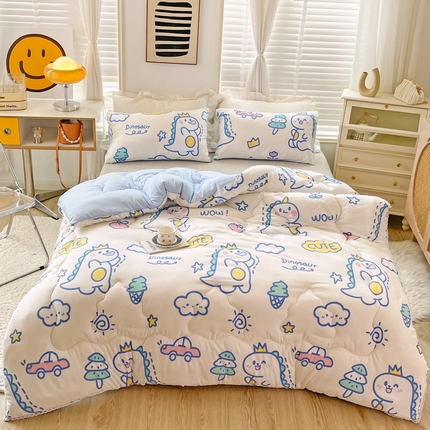 91家纺网 家纺一手货源 找家纺 （总）2024新款A类水洗棉印花超柔保暖冬被