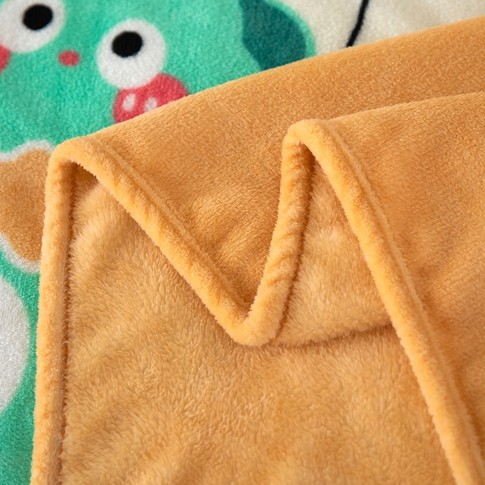 91家纺网 家纺一手货源 找家纺 侨鑫 2024新款法兰绒毛毯 小恐龙