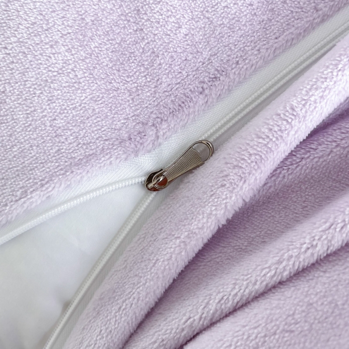 91家纺网 家纺一手货源 找家纺 2024秋冬新款时尚宽边立体剪花刺绣加厚牛奶绒四件套-赫莲娜系列 赫莲娜浅紫