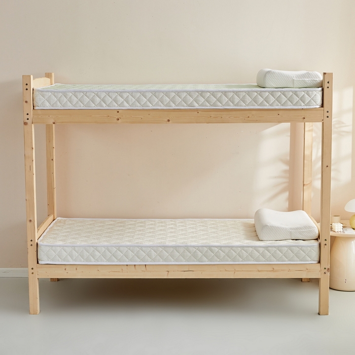 91家纺网 家纺一手货源 找家纺 祁恋婷 2024新款乳胶椰棕学生床垫【床垫遮盖物】 乳胶椰棕奶油白