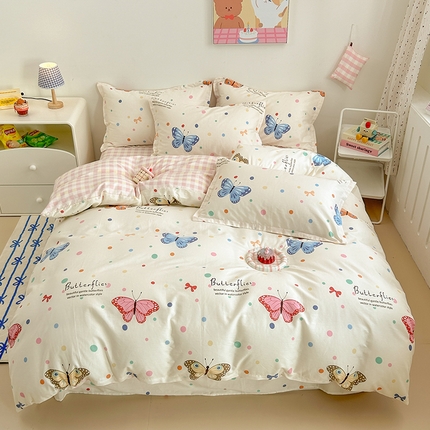 绵庭家纺 2024新款全棉印花套件系列-洛丽塔 蝴蝶翩翩