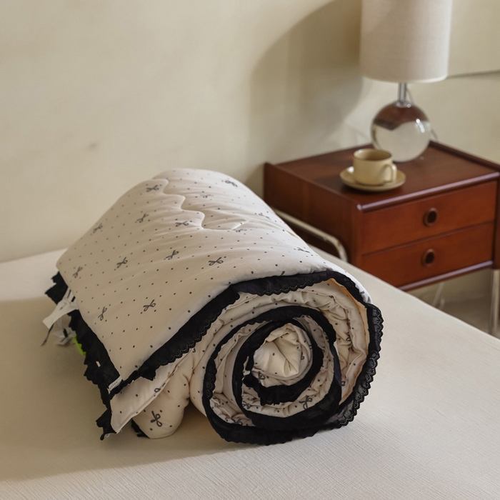 91家纺网 家纺一手货源 找家纺 （总）U被家纺 2025新款法式针织棉四季被