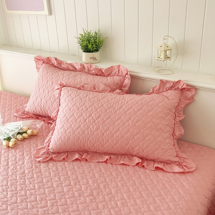 91家纺网 家纺一手货源 找家纺 暖居 2024支持定制纯棉榻榻米四件套全棉农村单件大炕盖纯色床单三件套系列 粉色