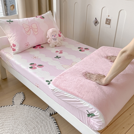 91家纺网 家纺一手货源 找家纺 （总）寻米 2024新款AB双面学生床垫套