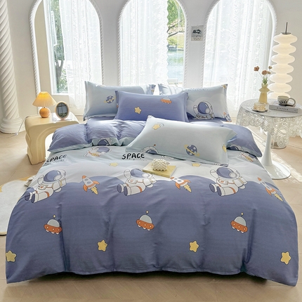 91家纺网 家纺一手货源 找家纺 （总）珂博家纺 2024新款轻柔感全棉印花单全棉被套